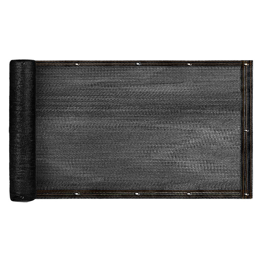 Balkonoverdækning LUARO camouflagemåtte skyggenet til balkonterrasse 150g/m2 105x700cm UV + Tritics