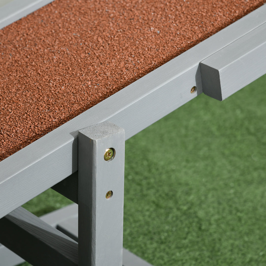 Hundevippe aqulity vippe hundesportsvippe, 180 x 30 x 30 cm, grå + brun