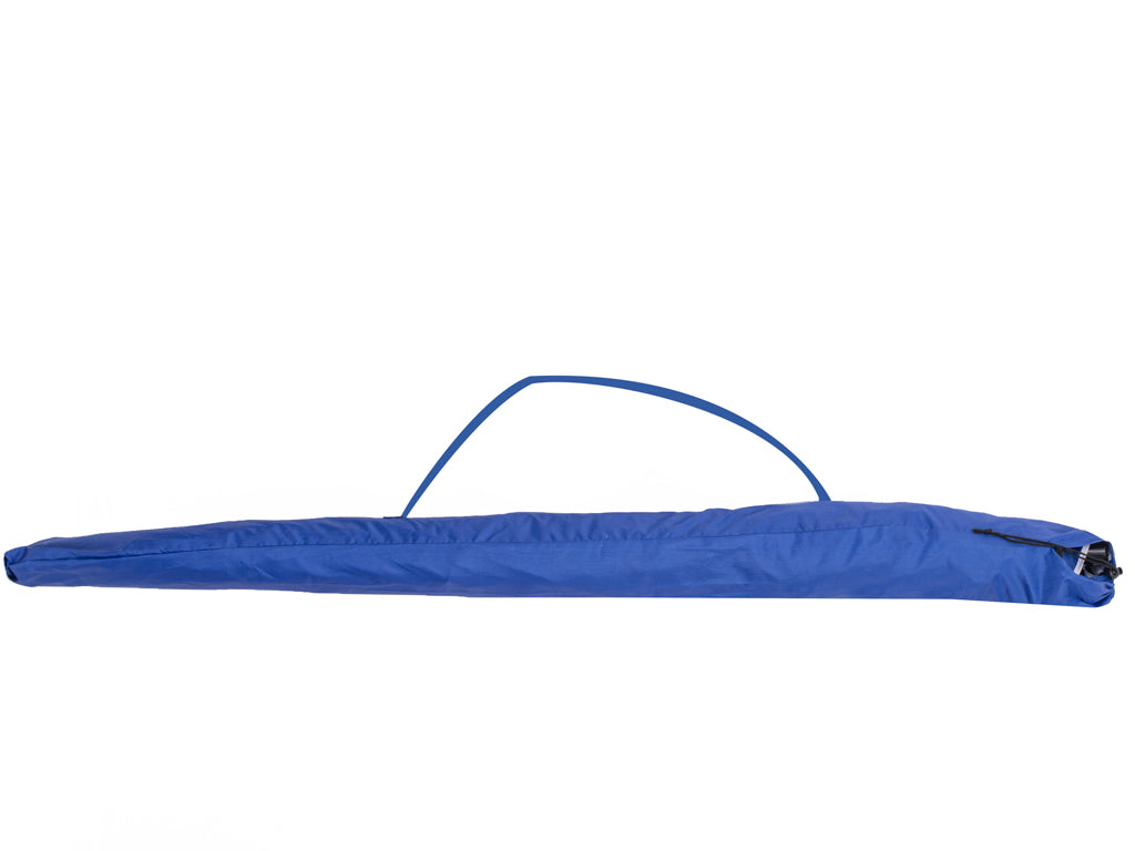 Stort, foldbart havetelt med strandparasol