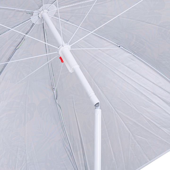 Justerbar strandparasol 150 cm med knækket vandmelon