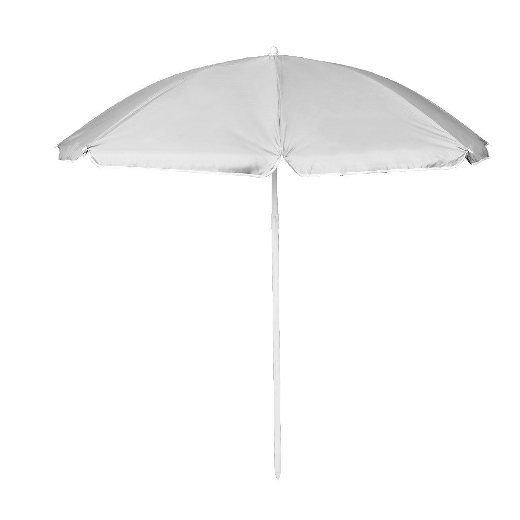 Justerbar, brudbar, foldbar parasol til stranden, UV-belysning, grå, 150 cm