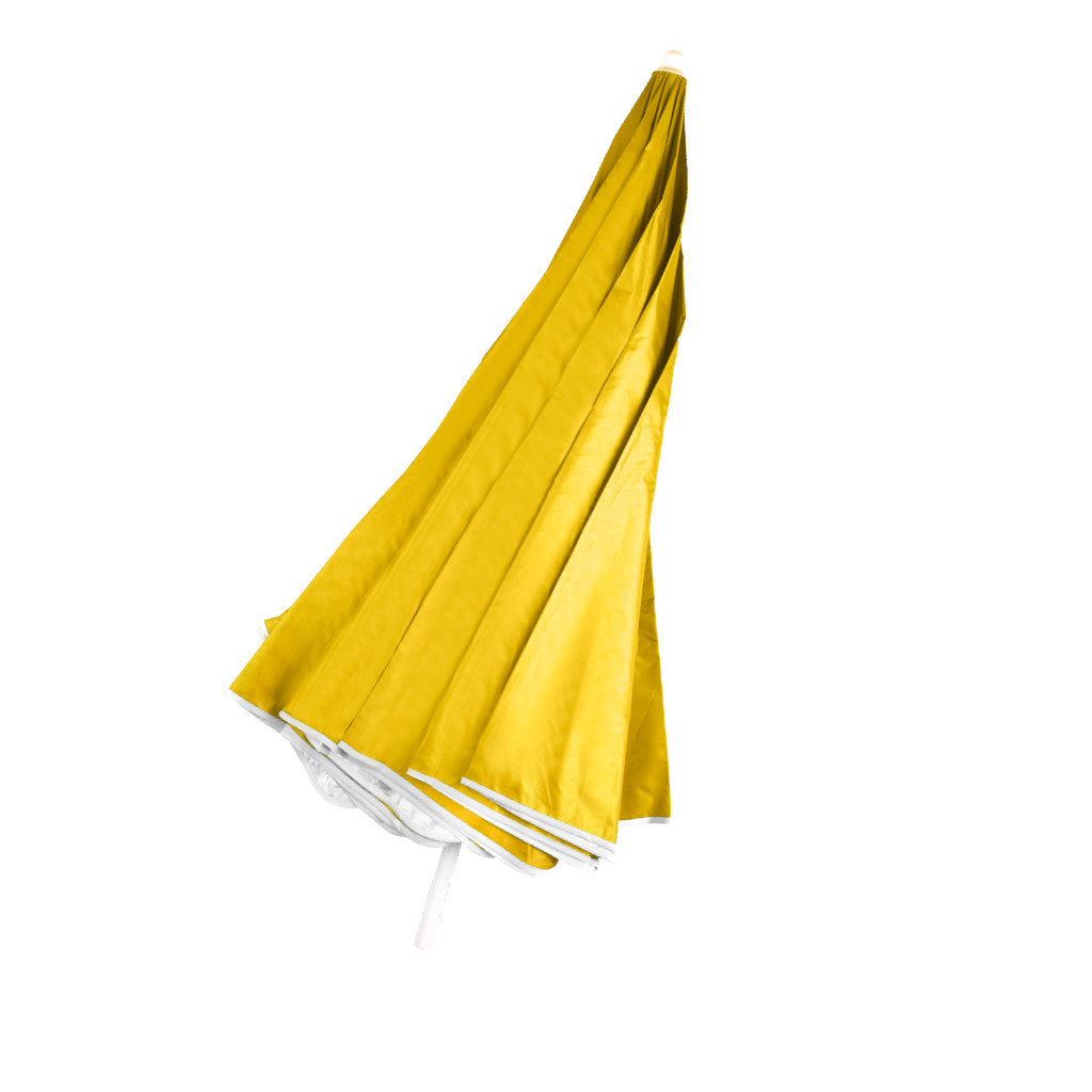 Justerbar, knækkelig, foldbar UV-parasol 150 cm gul