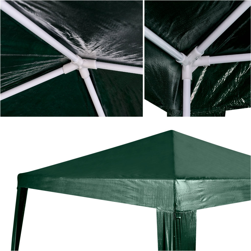 Telt havefestpavillon kommerciel pavillon grøn 2,5 x 2,5 m