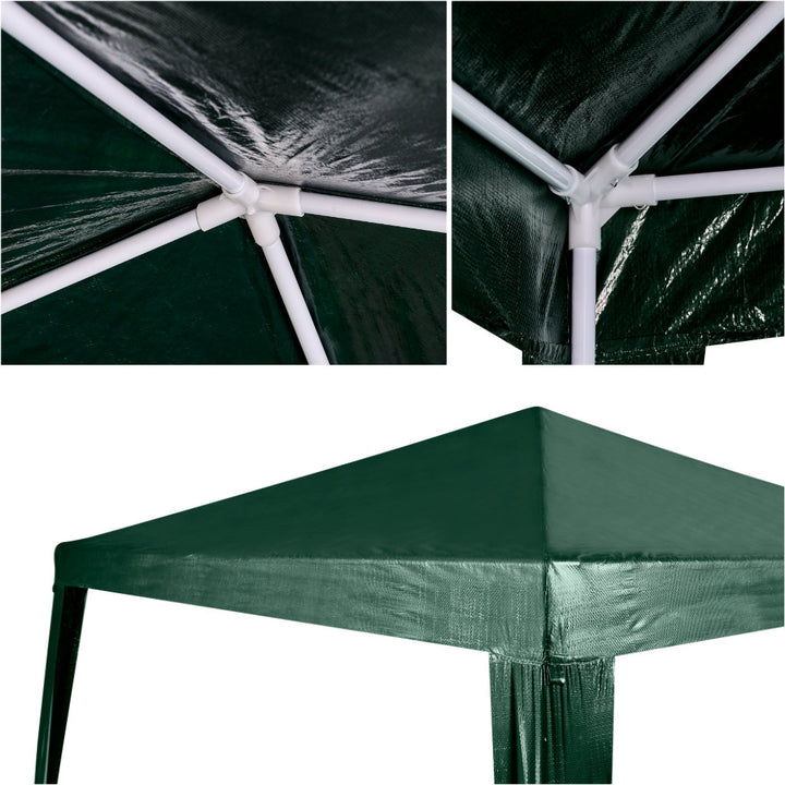 Telt havefestpavillon kommerciel pavillon grøn 2,5 x 2,5 m