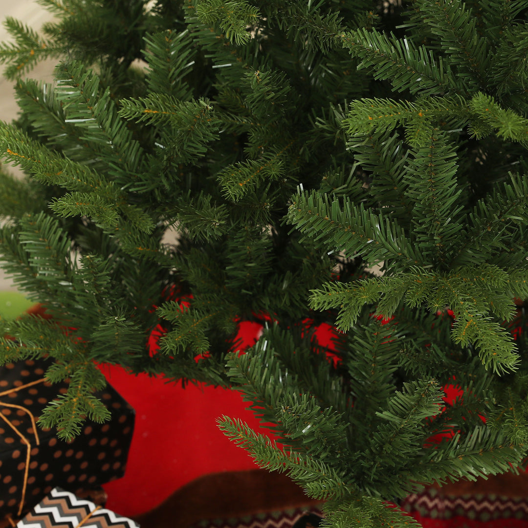 Juletræ, kunstig gran, naturtro, bredt og frodigt, 180 x 105 cm, grønt