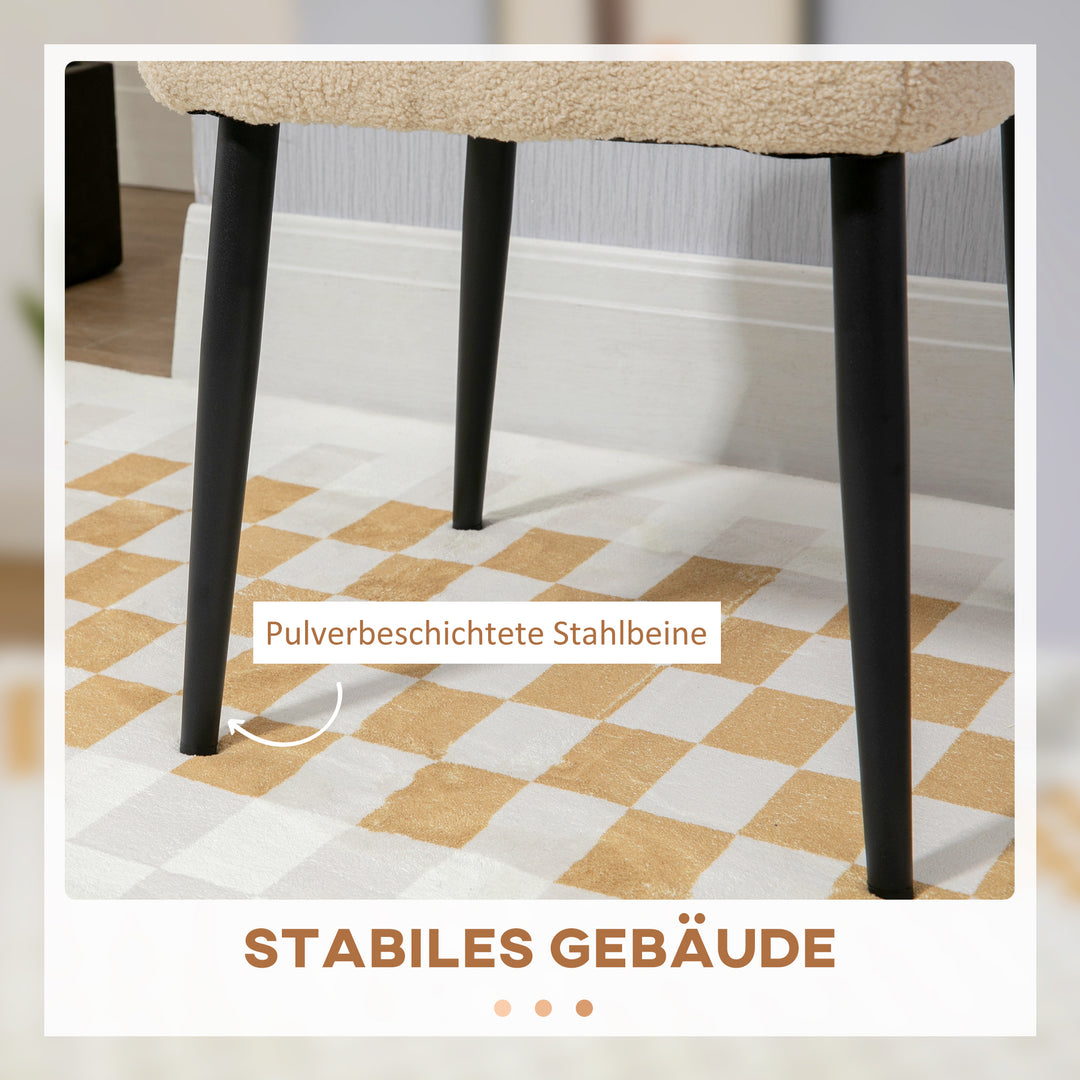 Skammel, siddeskammel, bamse, fodskammel, beige