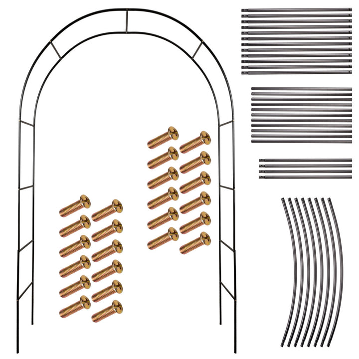 Havepergola bueholder til roser, blomster, vedbend, slyngplanter, metal 240 x 140 cm