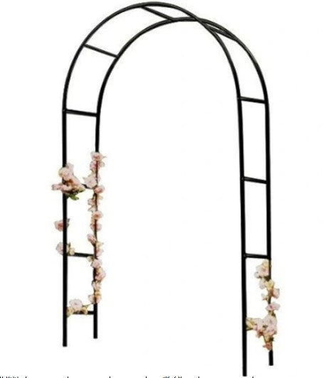 Havepergola bueholder til roser, blomster, vedbend, slyngplanter, metal 240 x 140 cm