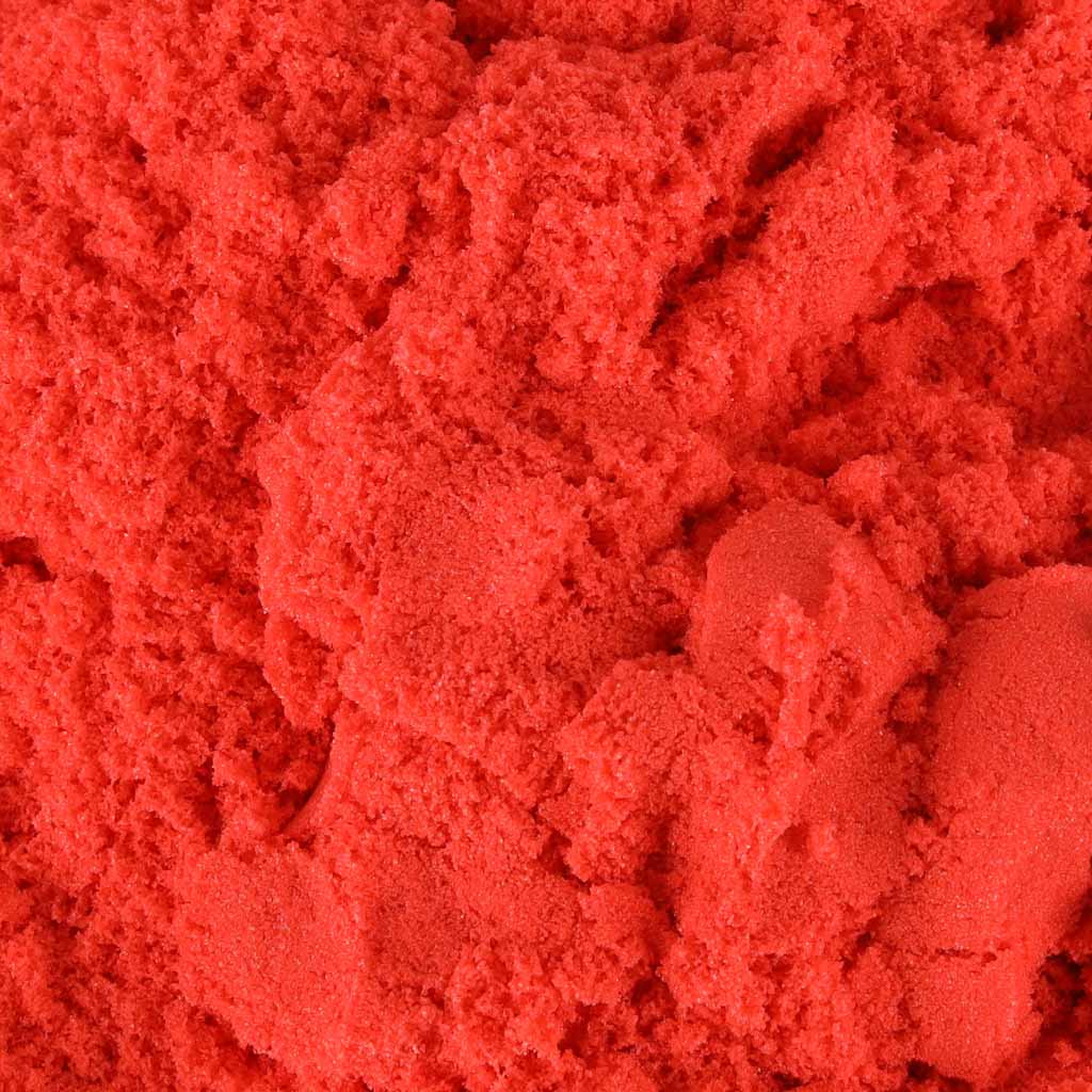 Kinetisk sand 1 kg i en pose rød