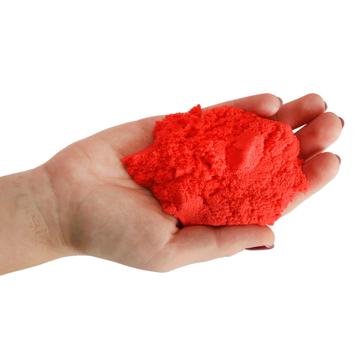 Kinetisk sand 1 kg i en pose rød