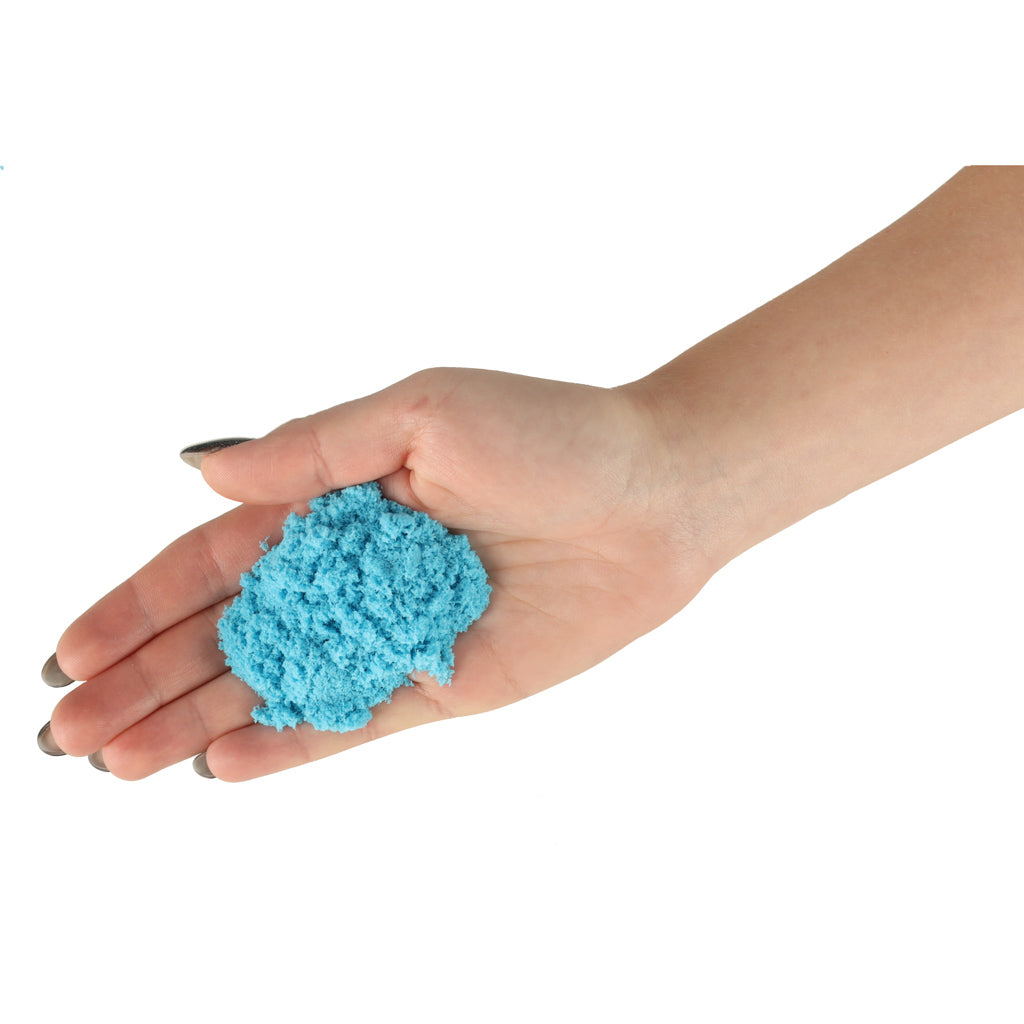 Kinetisk sand 1 kg i en pose blå