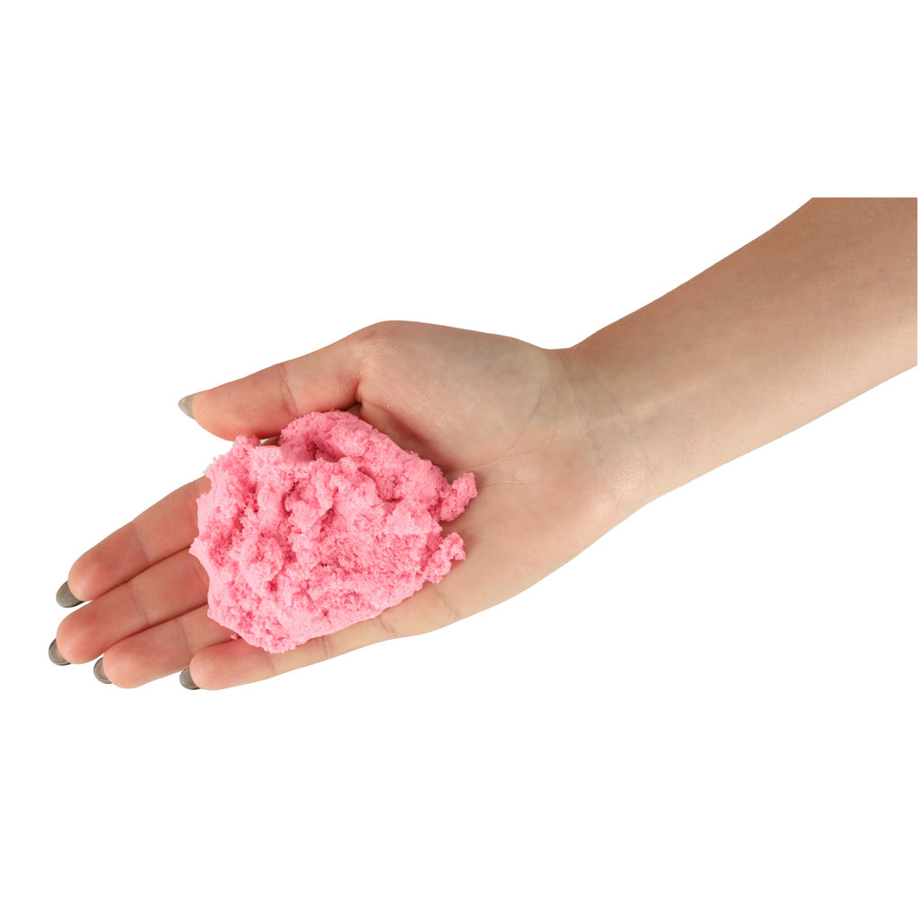 Kinetisk sand 1 kg i en pose lyserød