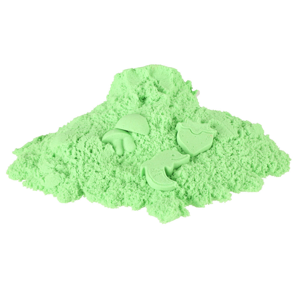 Kinetisk sand 1 kg i en pose grøn