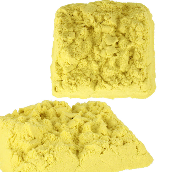 Kinetisk sand 1 kg i en pose gul