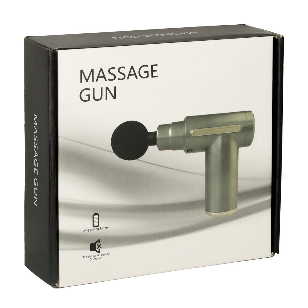 Massagepistol med 4 ender, sort