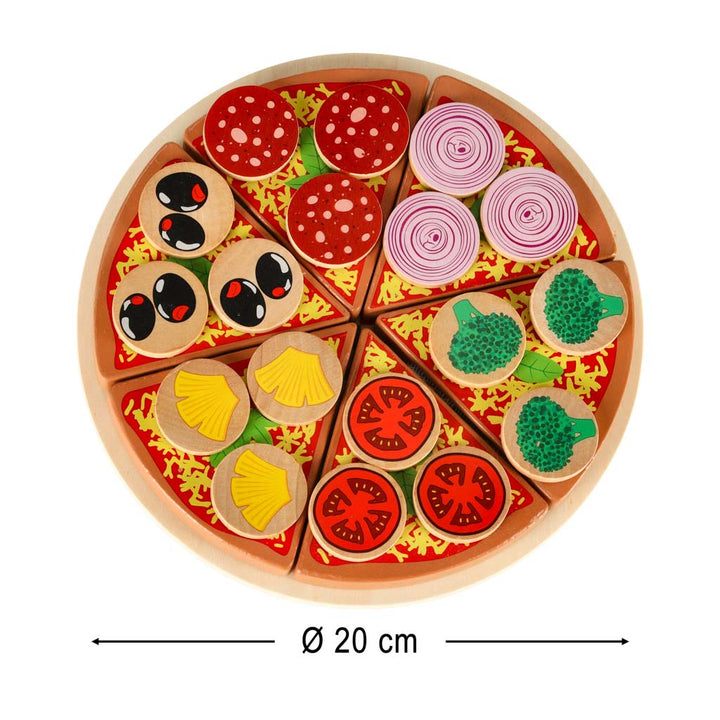 Pizza trælegesæt med tilbehør