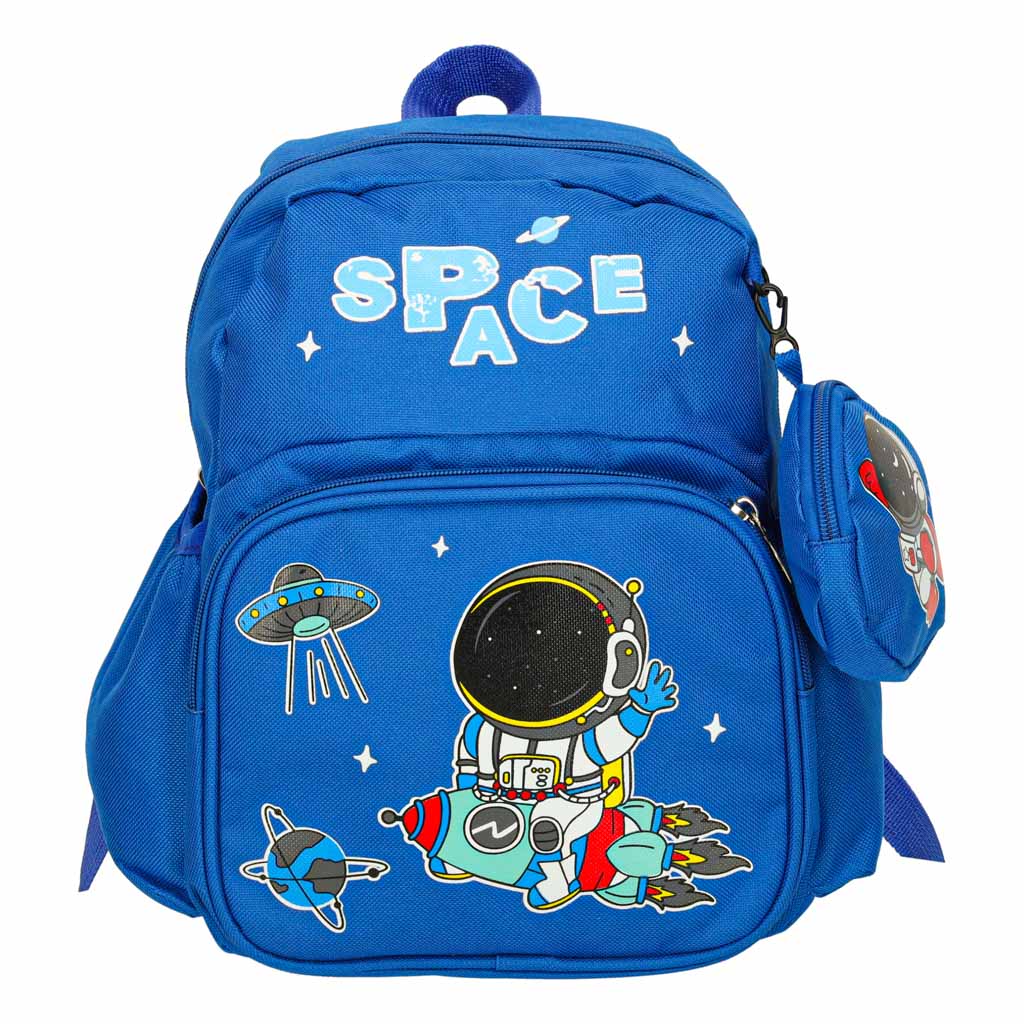 Børnehave skolerygsæk børne astronaut 30x14x23cm