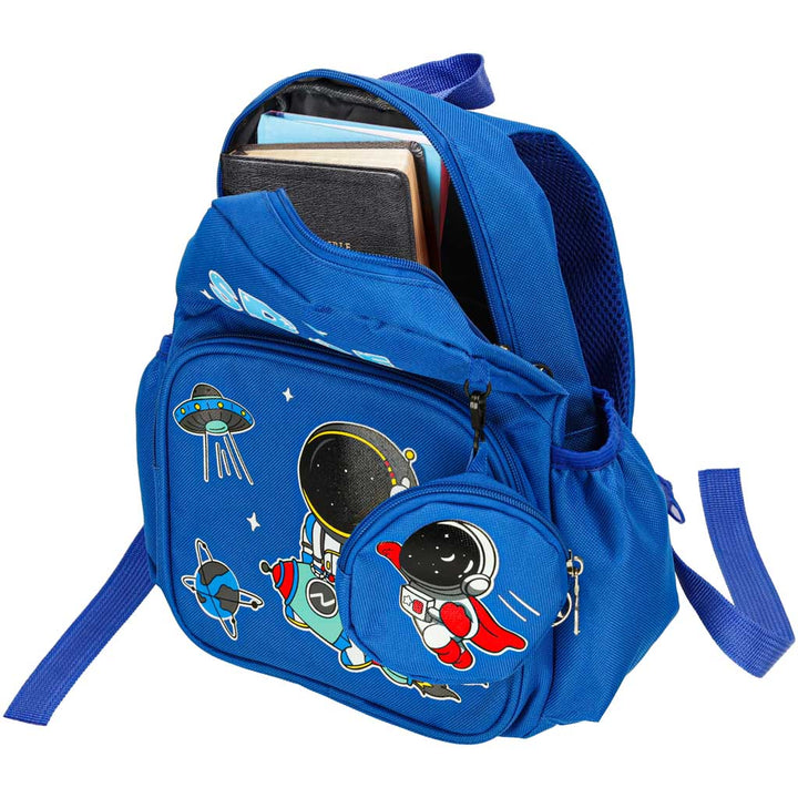 Børnehave skolerygsæk børne astronaut 30x14x23cm