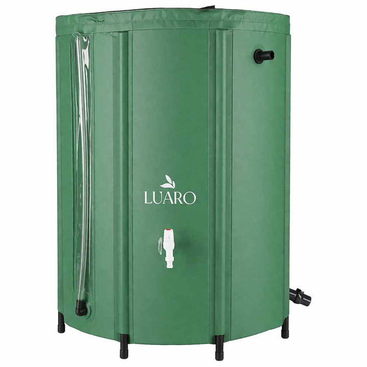 Container til regnvandstank med hane, foldbar regnvandstønde 500 liter
