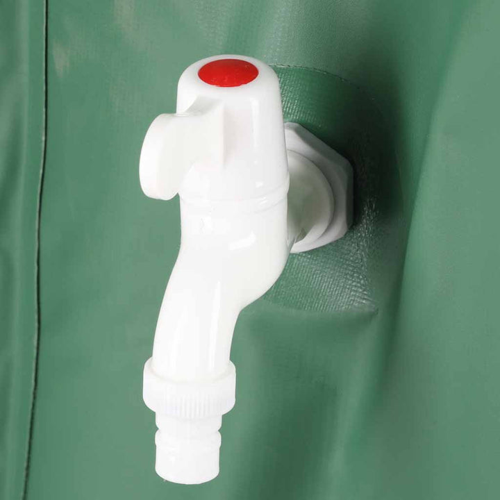 Container til regnvandstank med hane, foldbar regnvandstønde 500 liter