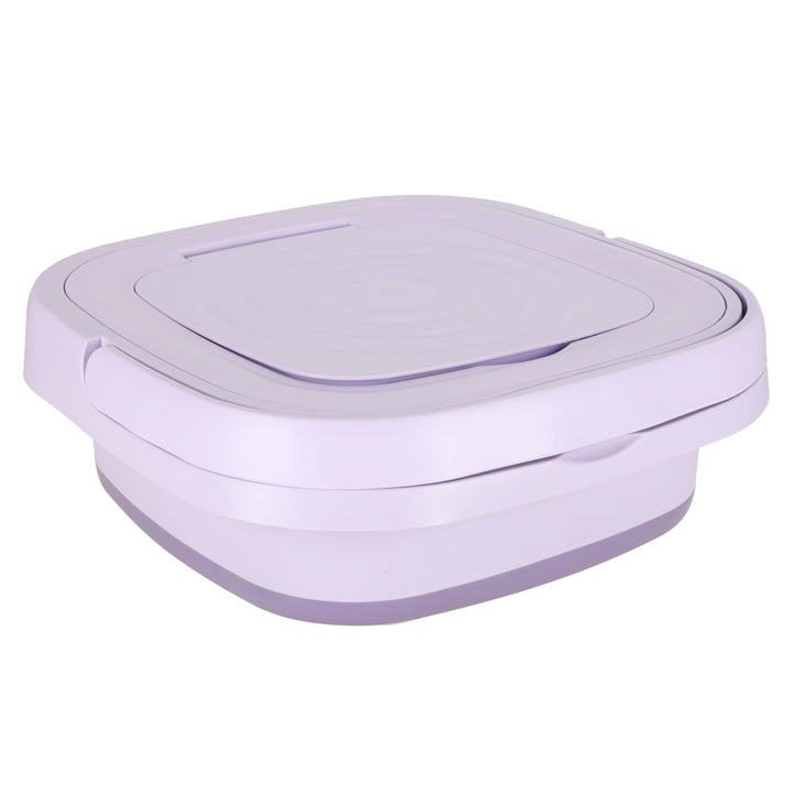 Mini foldbar bærbar vaskemaskine 12L lilla