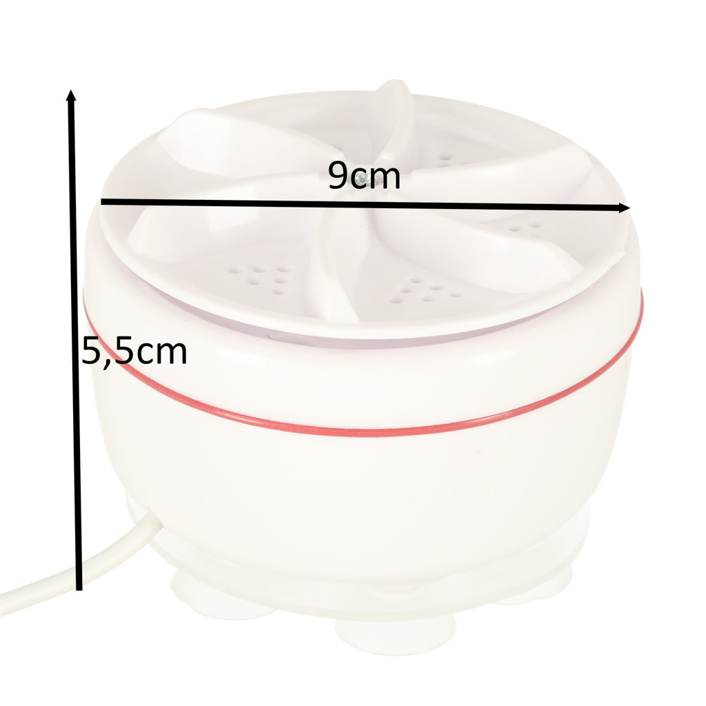 Vaskemaskine centrifuge mini bærbar fritstående 5L USB