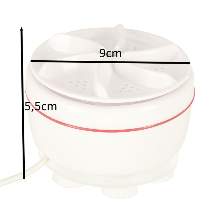 Vaskemaskine centrifuge mini bærbar fritstående 5L USB