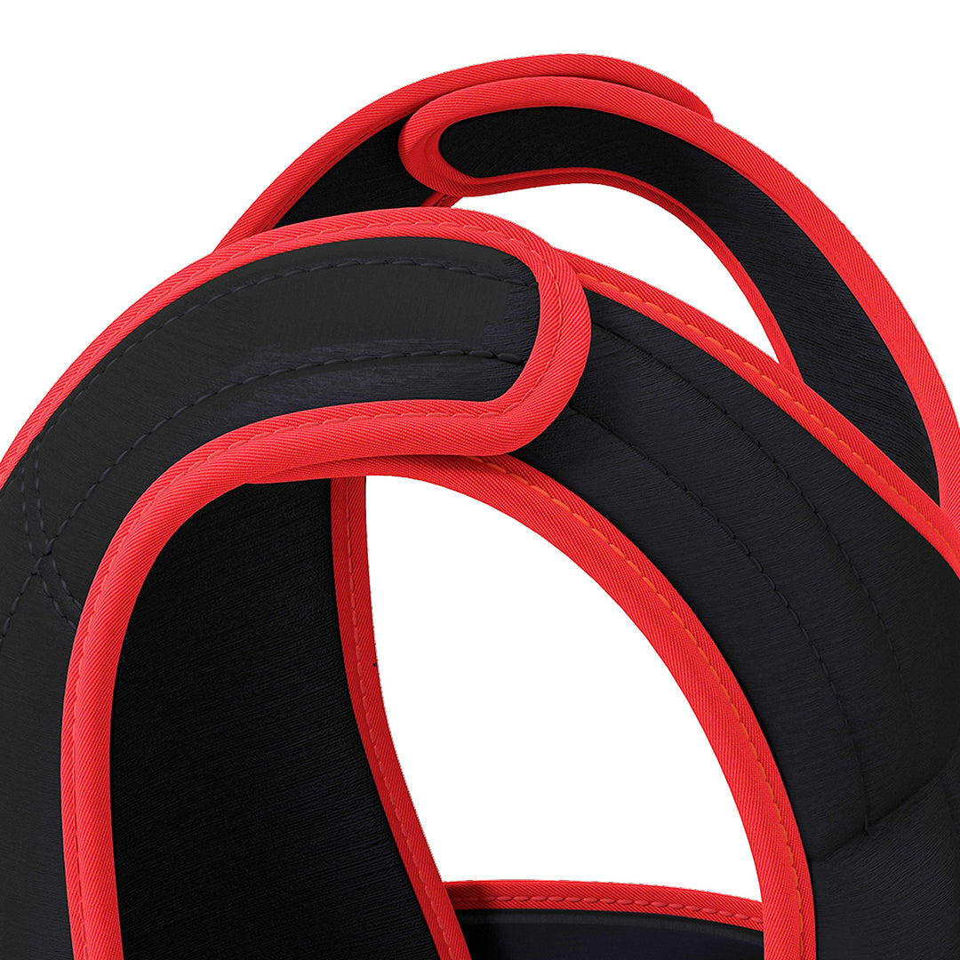 20 Kg træningsvest vægtvest med dobbelte stropper justerbar styrketræning fitness oxford metal sand sort+rød 60 x 50 cm