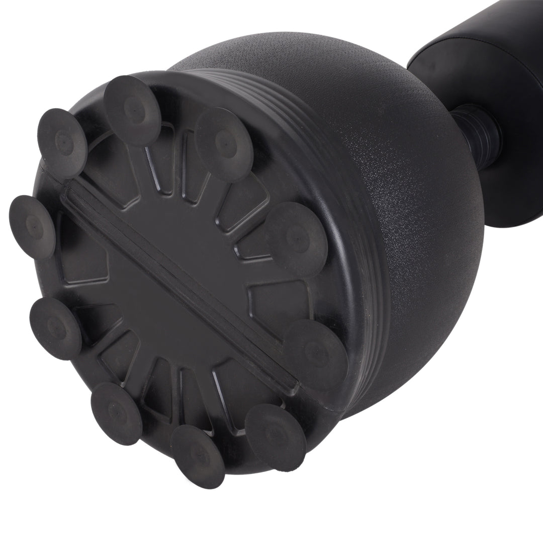 Boksesæk stående 165 cm voksen fritstående kraftig boksesæk med sugekopbase boksepartner boksetræner velegnet til professionelle og begyndere sort