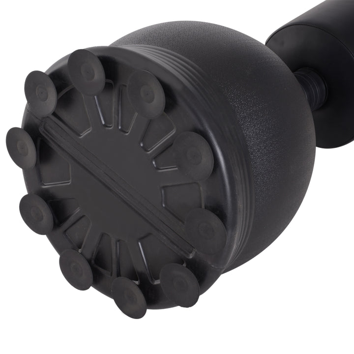 Boksesæk stående 165 cm voksen fritstående kraftig boksesæk med sugekopbase boksepartner boksetræner velegnet til professionelle og begyndere sort