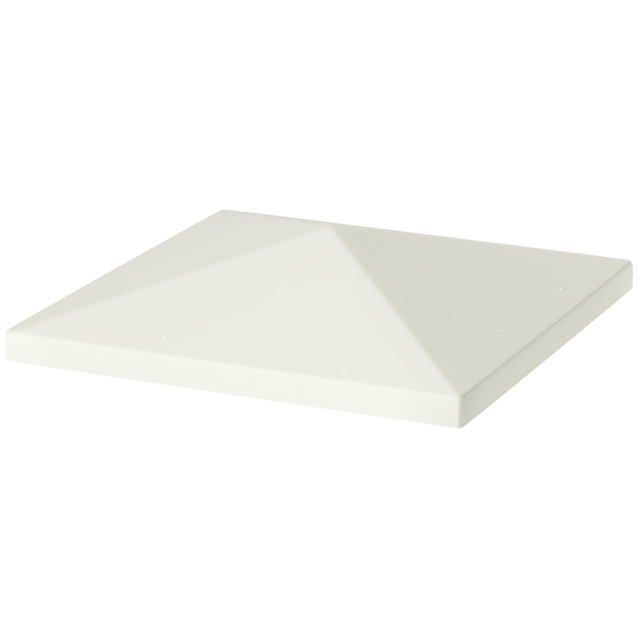 3 X 3m reservepavillonpresenning til havepavillon med vandafløbshuller upf30+ lysegrå