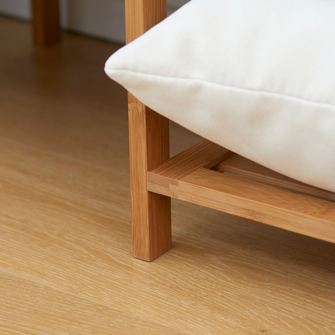 Tøjstativ med tøjstang, skohylde, hylde, garderobe lavet af bambus