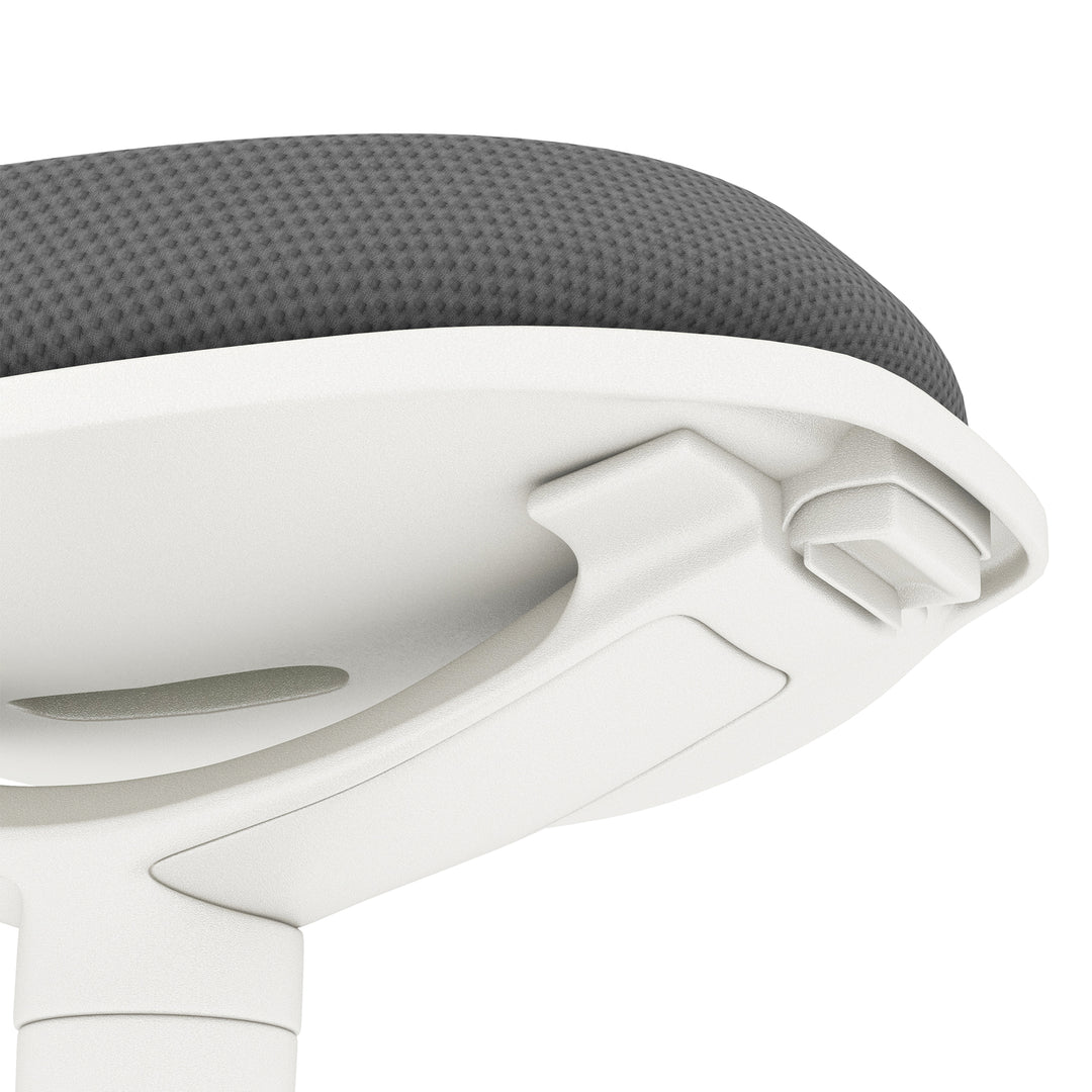 Gyngestol, ergonomisk, højdejusterbar, op til 120 kg, 42,5 x 35,5 x 56,5-71,5 cm, grå