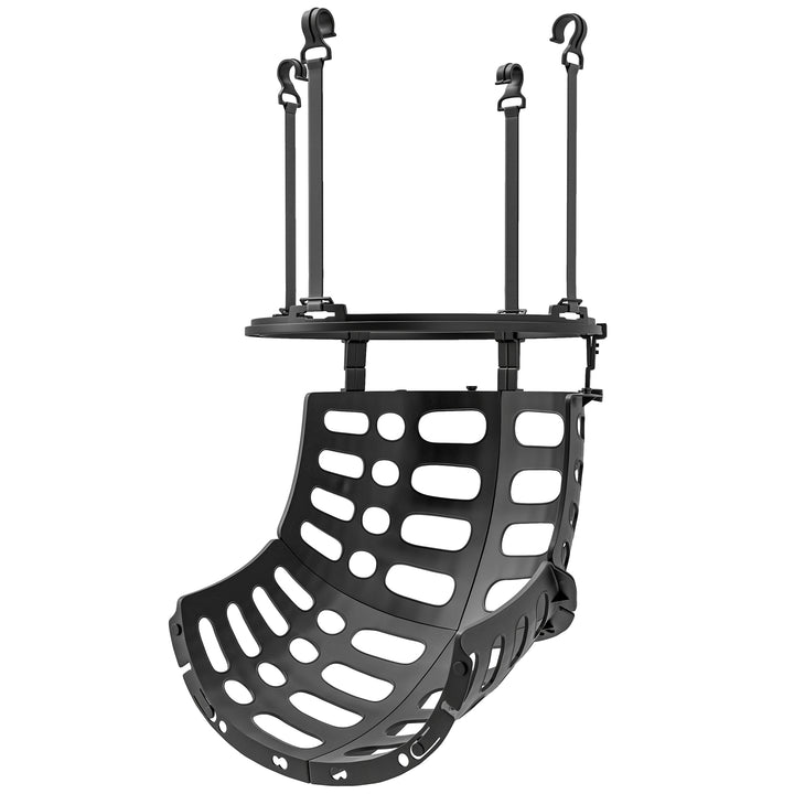 Basketball-rebounder, højdejusterbar, 360° drejelig, plastik, 35,6l x 35,6b x 75,5h cm, sort