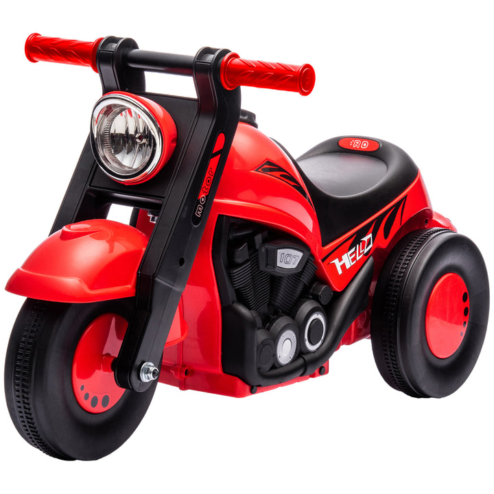 Kørebil, motorcykeldesign, musik og bobler, for alderen 2-5, rød
