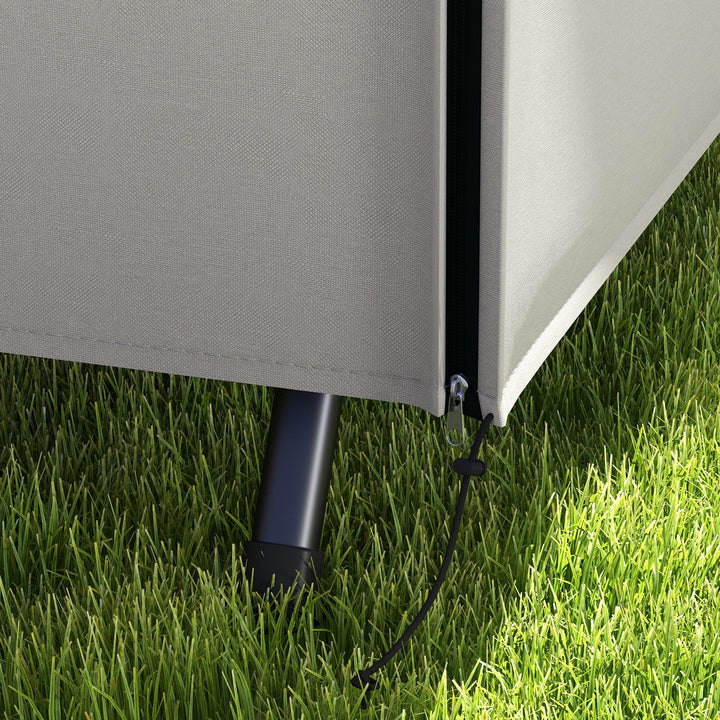 Beskyttelsesovertræk til havegynge, rivefast, vejrbestandig, tex-lock-system, 205 x 124 x 164 cm, grå