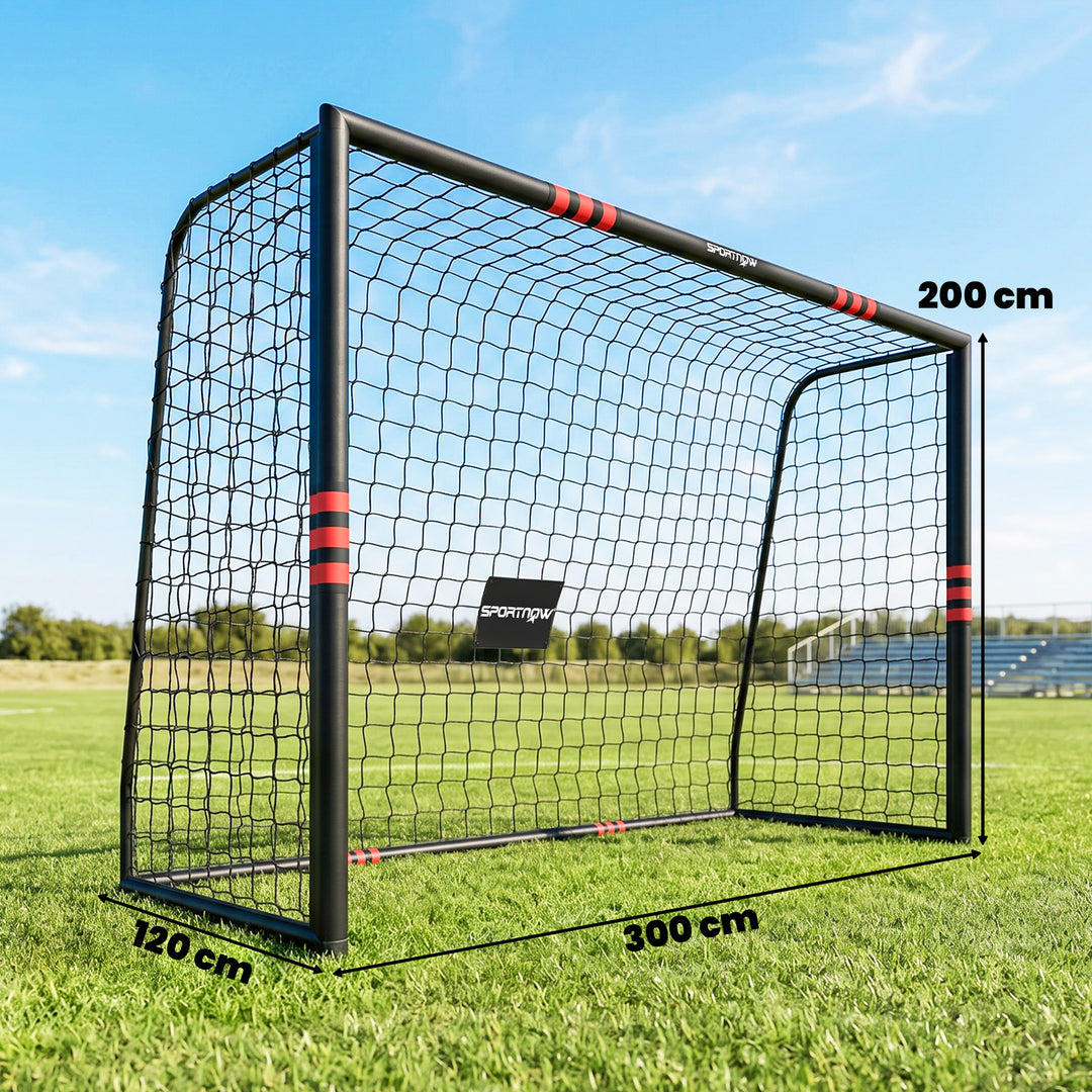Stort fodboldmål til haven, 300 x 200 cm, til teenagere og voksne