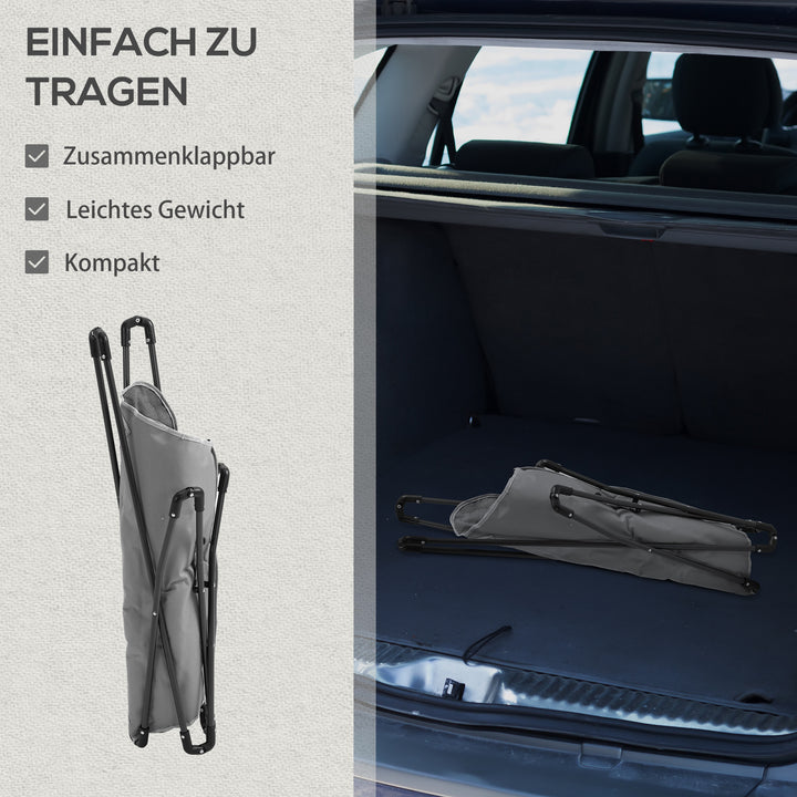 Klapstol foldbar campingstol polstret udendørs klapstol op til 120 kg lasteevne robust fiskestol havestol til haven camping strand