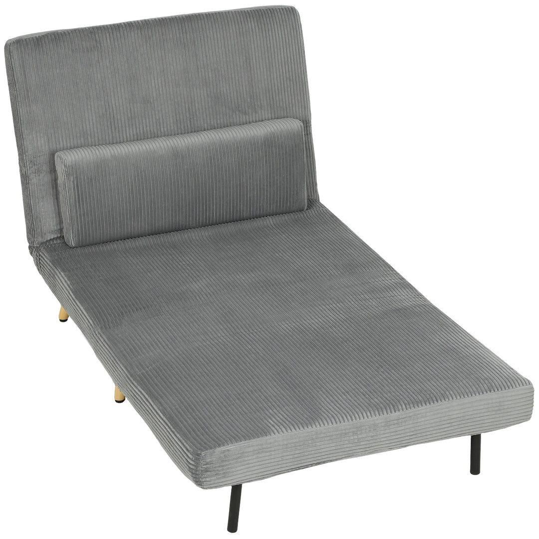 Sovestol 3 i 1 sovesofa med sengefunktion, 90x190 cm mørkegrå