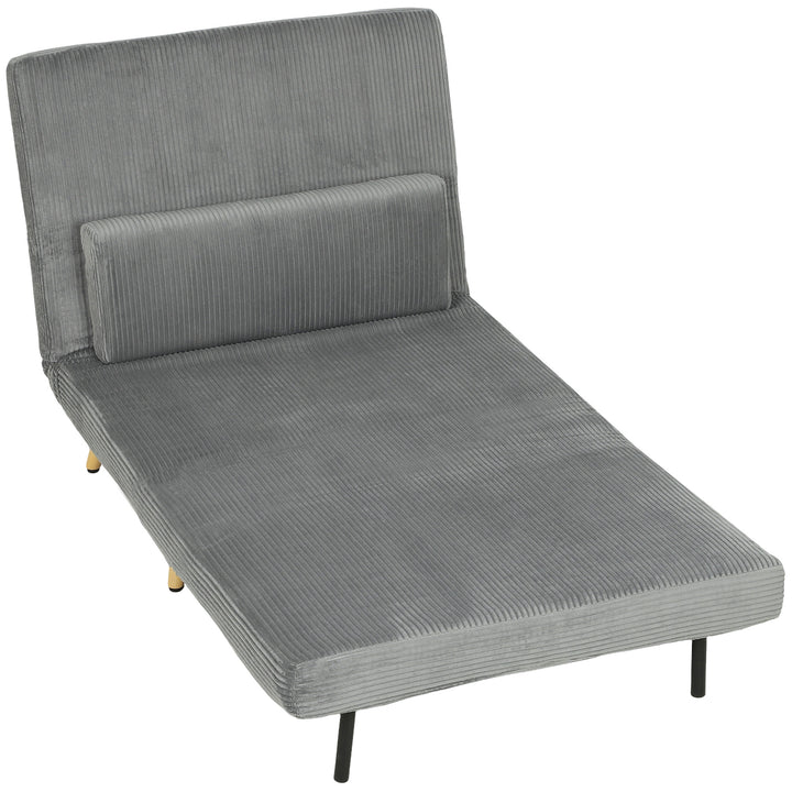 Sovestol 3 i 1 sovesofa med sengefunktion, 90x190 cm mørkegrå