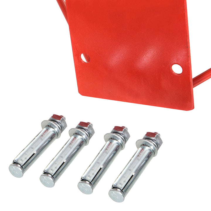 Basketballkurv, indendørs og udendørs med 46 cm kurv og net, vægmonteret, basketballbræt til unge voksne, rød + blå + hvid