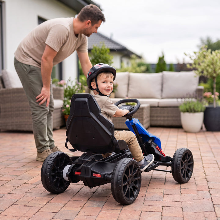 Elektrisk gokart til børn 12V 3-5 km/t gokart til 3-8-årige, blå