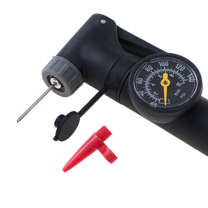 L-BRNO Cykelpumpe med manometer cykelhåndtag håndpumpe