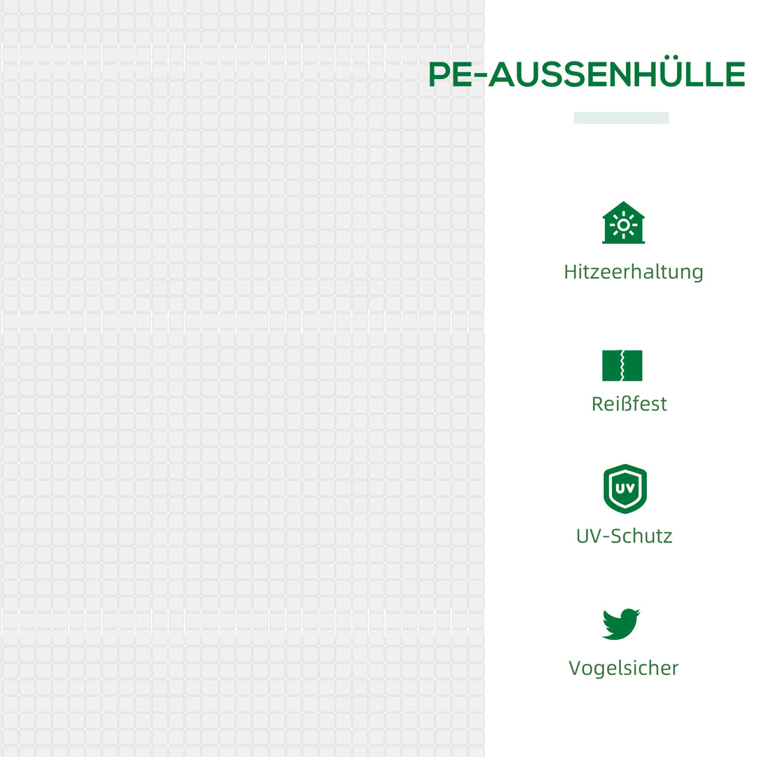 Drivhus med vindue, pe-netfilm, stålfilmdrivhus, drivhus til altan, have, tomathus 120x60x60cm, tomatdrivhus til grøntsager, blomster, planter, hvid