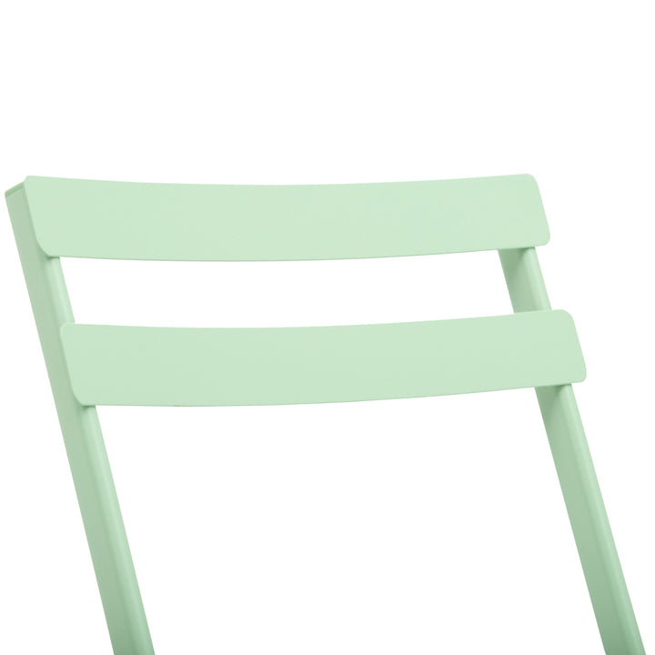 Havesæt til 2 personer, balkonmøbelsæt, bistrobord med 2 stole til haven, have, foldbar, grøn