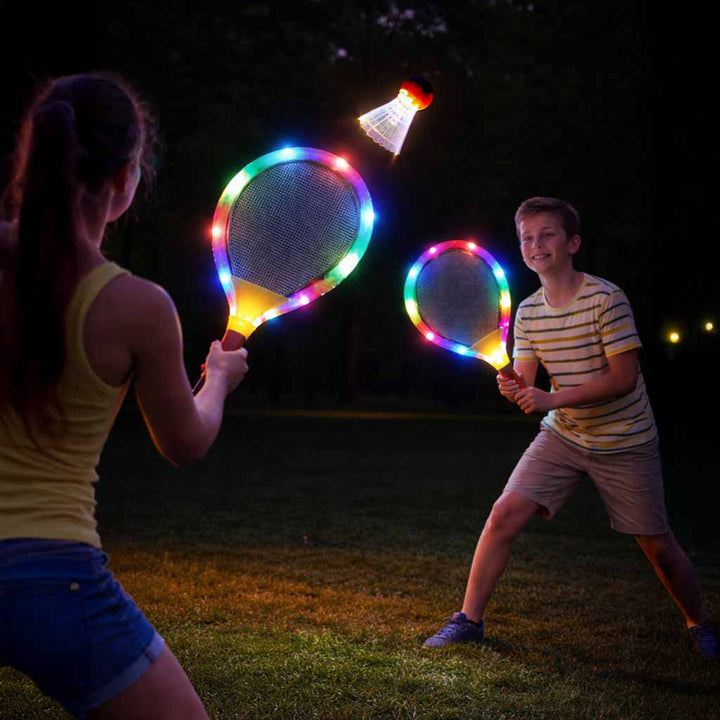 LED-lysende tennisketsjere + dart