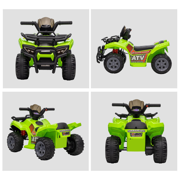 Børne-atv elektrisk 6v børne-atv med forlænsfunktion, musik, elektrisk atv til børn 1,5-3 år grøn