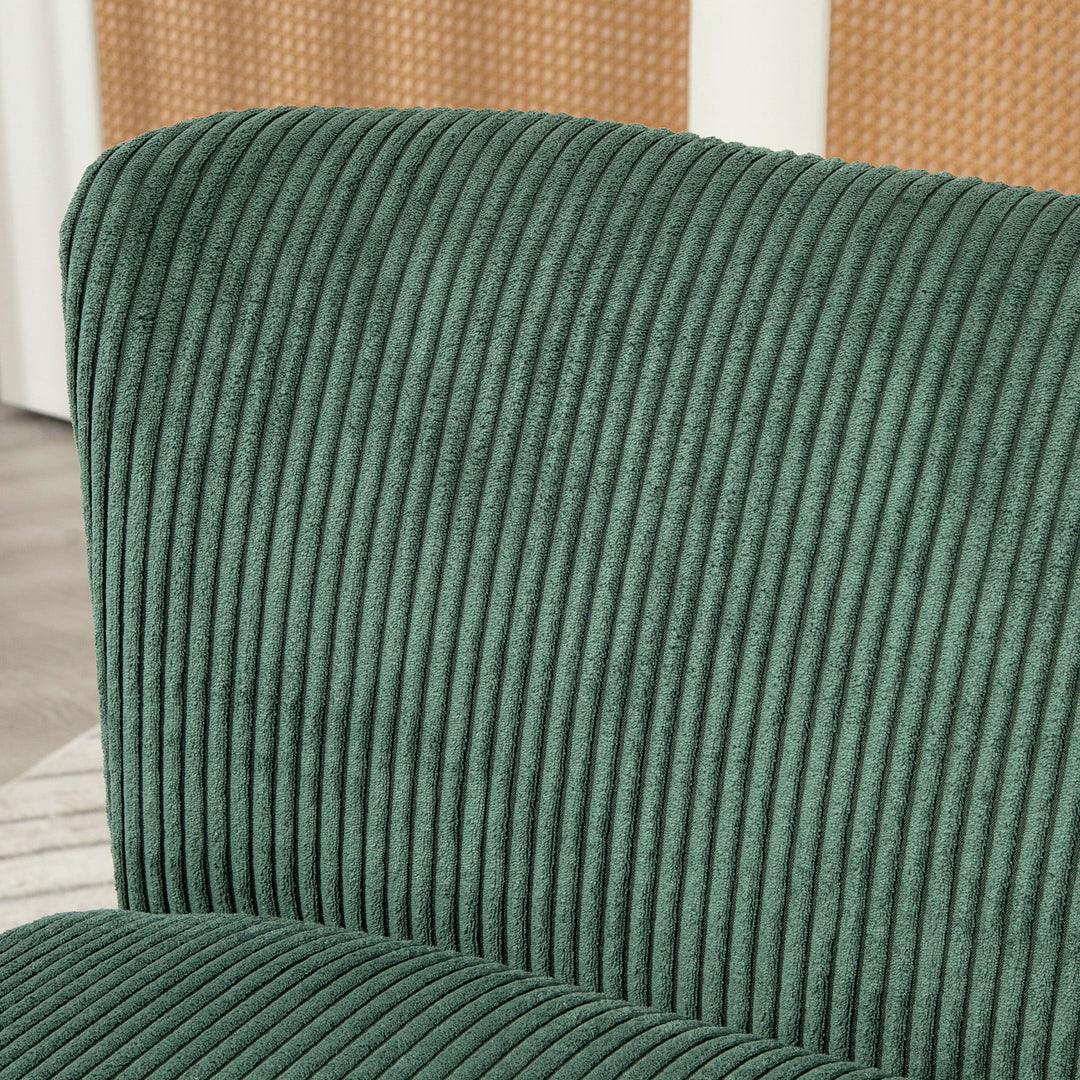 2-Personers polstret sofa, træ, fløjlsblød polyester, skum, 117 x 56,5 x 77 cm, grøn