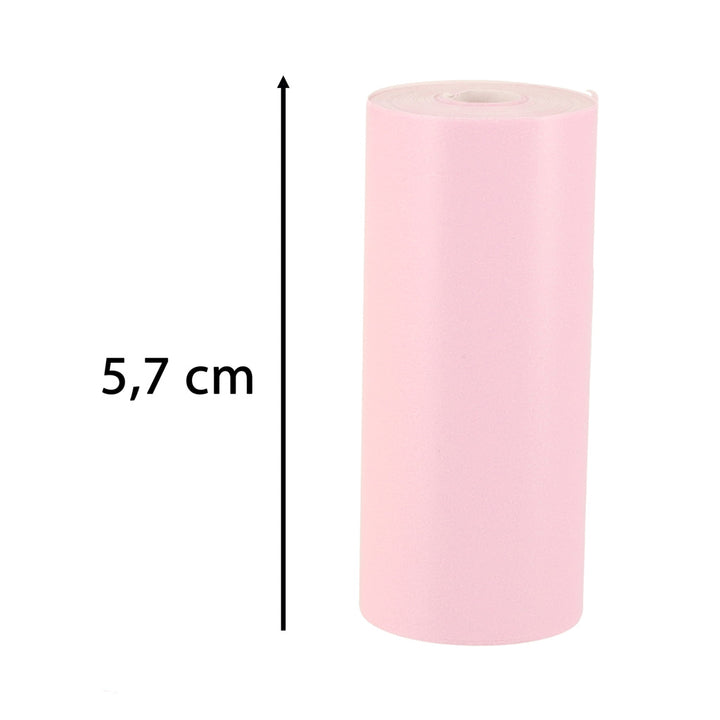 Papirruller termisk patron til miniprinter 5,7 cm x 3 m 3 stk. farverig