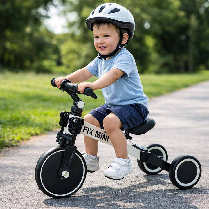 Trike Fix Mini cross-country trehjulet cykel 3-i-1 med pedaler hvid